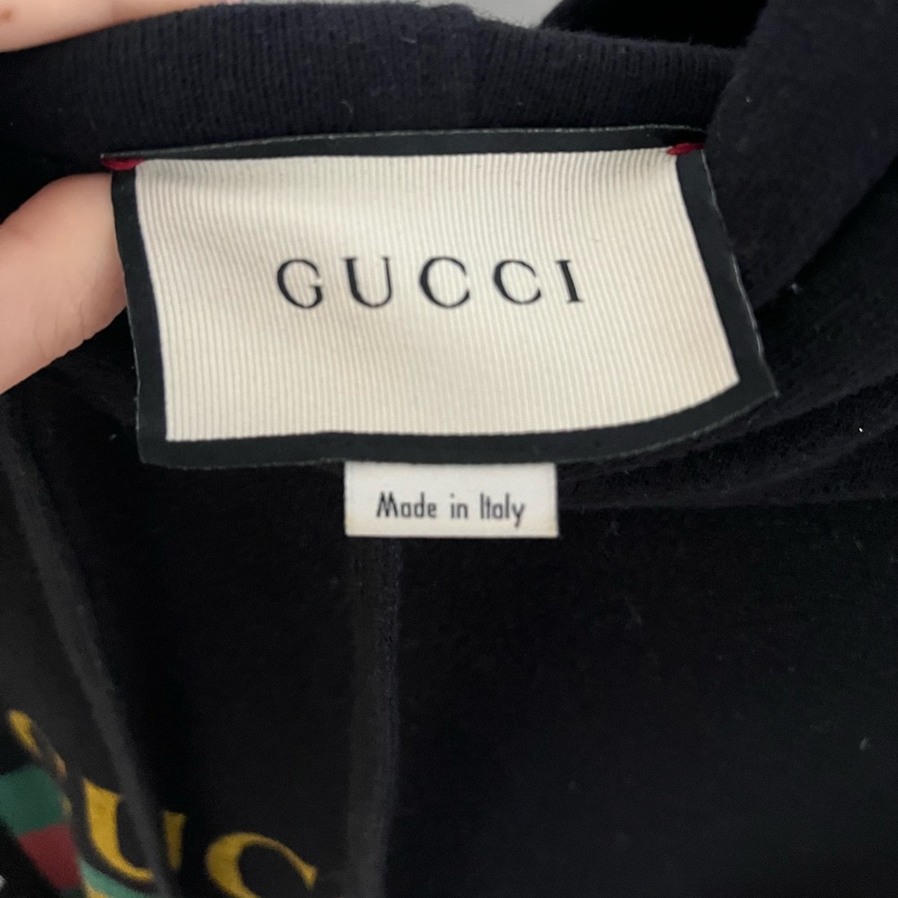 Gucci logo print hoodie - Picture 5 of 6